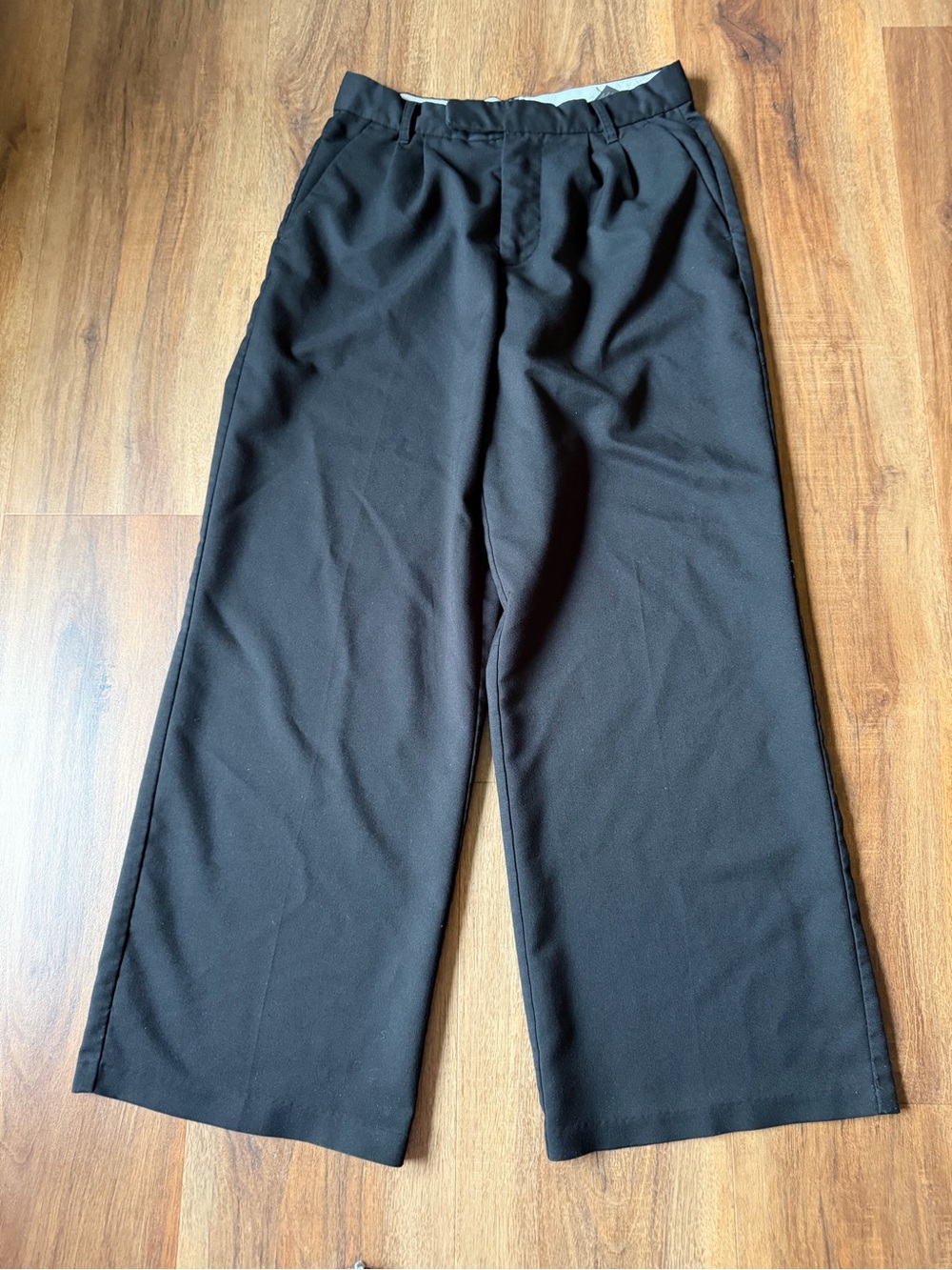H&M Wide Leg Trousers in Black Size 6